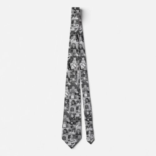 Create a Custom Photo Collage with 16 Photos Neck Tie