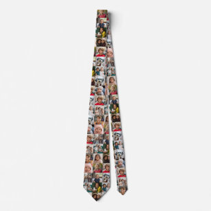 Create a Custom Photo Collage with 16 Photos Neck Tie