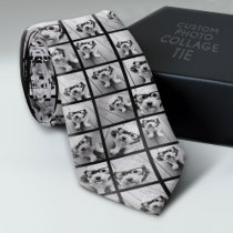 Create a Custom Photo Collage with 18 Photos Neck Tie
