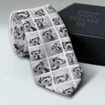 Create a Custom Photo Collage with 18 Photos Neck Tie