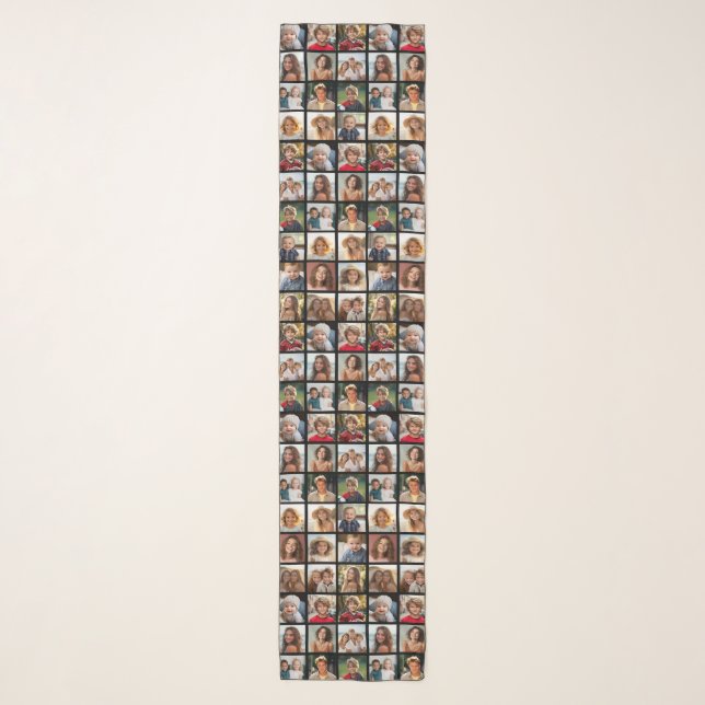 Create a Custom Photo Collage with 18 Photos Scarf (Front)