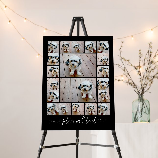 Create a Custom Photo Collage with 20 Photos Foam Board (In Situ (Stand))
