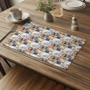 Create a Custom Photo Collage with 3 Photos Cloth Placemat