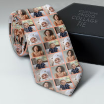 Create a Custom Photo Collage with 3 Photos Neck Tie