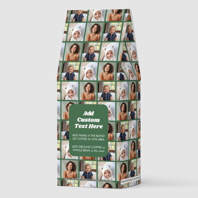 Create a Custom Photo Collage with 3 Photos Roasted Coffee (Front)