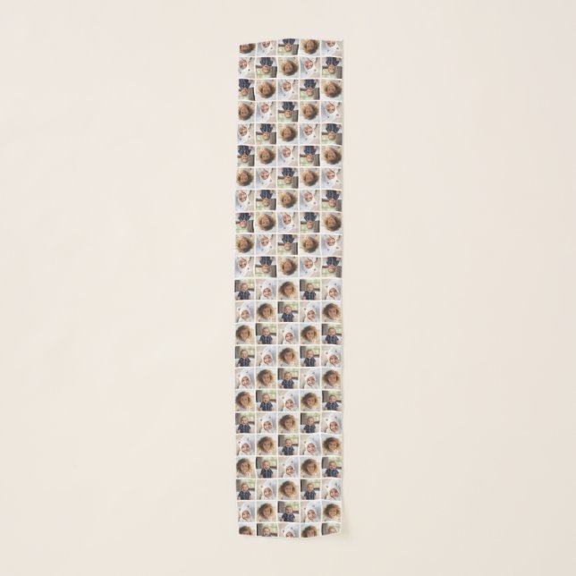 Create a Custom Photo Collage with 3 Photos Scarf (Front)
