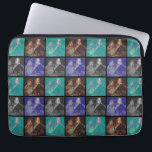 Create a Custom Photo Collage with 4 Photos Laptop Sleeve<br><div class="desc">Use your favorite photo or pictures to make a fun keepsake to share with friends. This includes a combination of your four favorite pictures. Other combinations are available in our store. You can also buy this without changing the pics if you enjoying dogs with glasses.</div>