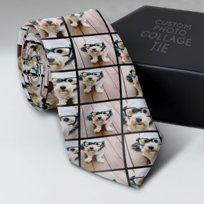 Create a Custom Photo Collage with 4 Photos Neck Tie
