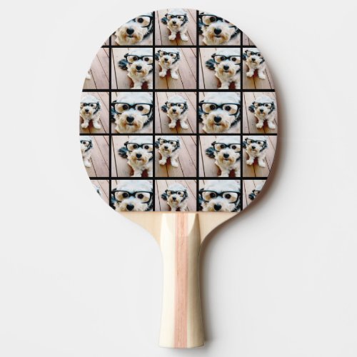 Create a Custom Photo Collage with 4 Photos Ping Pong Paddle