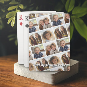 Create a Custom Photo Collage with 4 Photos Poker Cards
