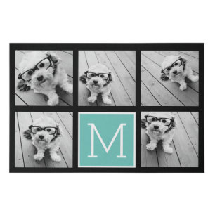 Create a Custom Photo Collage with 5 Photos Faux Canvas Print