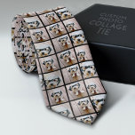 Create a Custom Photo Collage with 6 Photos Black Neck Tie<br><div class="desc">For best results,  crop your photos into squares before uploading. A modern grid design with an all-over print of your photos. Use your favorite photo or pictures to make a fun keepsake to share with friends.</div>