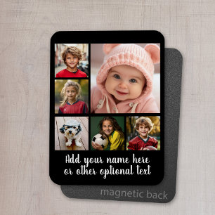 Create a Custom Photo Collage with 6 Photos Magnet