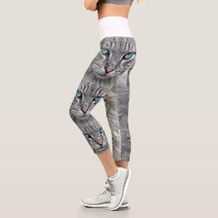 Create a Custom Photo Collage with 6 photos Pet Capri Leggings