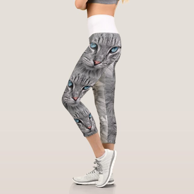 Create a Custom Photo Collage with 6 photos Pet Capri Leggings (Left)