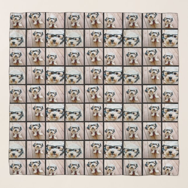 Create a Custom Photo Collage with 6 Photos Scarf (Front)
