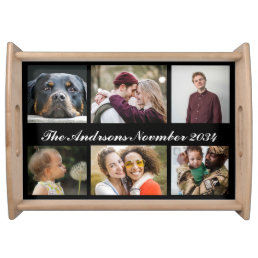 Create a Custom Photo Collage with 6 Photos Serving Tray