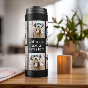 Create a Custom Photo Collage with 6 Photos Thermal Tumbler