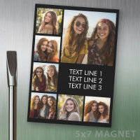 Create a Custom Photo Collage with 7 Photos Magnet