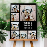 Create a Custom Photo Collage with 7 Photos - Text Foam Board<br><div class="desc">A simple photo collage with an area to add any text. Use your favorite photo or pictures to make a fun keepsake to share with friends. For best results,  crop your photos into squares before uploading. You can also change the background color and font in the advanced design area.</div>
