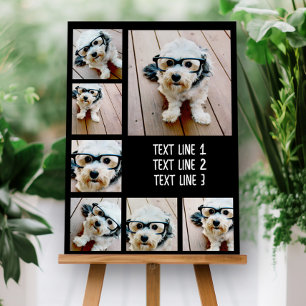 Create a Custom Photo Collage with 7 Photos - Text Foam Board