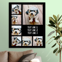 Create a Custom Photo Collage with 7 Photos - Text