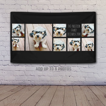 Create A Custom Photo Collage With 8 Photos Banner by MarshEnterprises at Zazzle