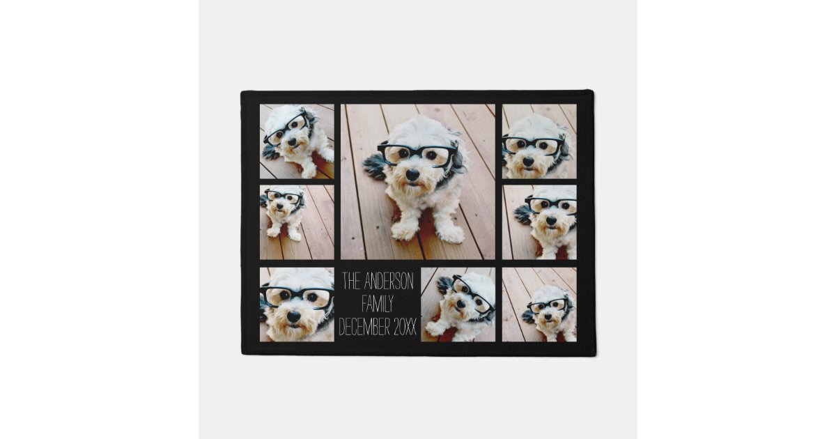 create-a-custom-photo-collage-with-8-photos-doormat-zazzle
