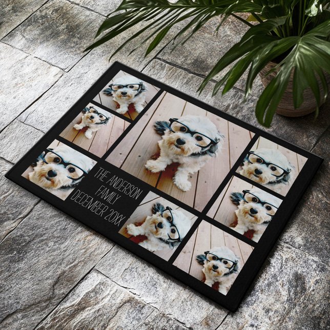 Create a Custom Photo Collage with 8 Photos Doormat (Custom Welcome Mat)