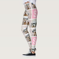 Create a Custom Photo Collage with 8 Photos Leggings