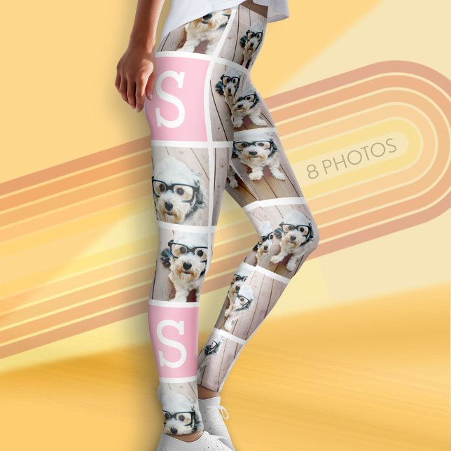 Create a Custom Photo Collage with 8 Photos Leggings (Photo Leggings with 8 Pictures)
