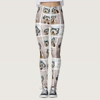 Create a Custom Photo Collage with 8 Photos Leggings