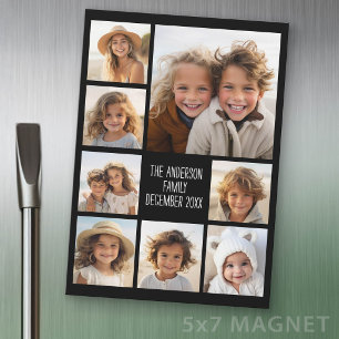 Create a Custom Photo Collage with 8 Photos Magnet