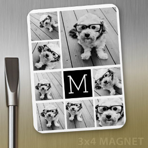Create a Custom Photo Collage with 8 Photos Magnet