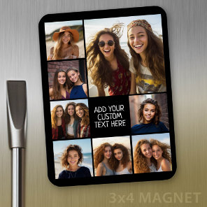 Create a Custom Photo Collage with 8 Photos Magnet