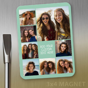 Create a Custom Photo Collage with 8 Photos Magnet