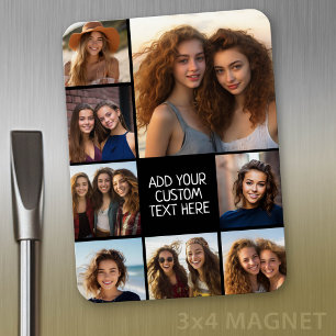 Create a Custom Photo Collage with 8 Photos Magnet