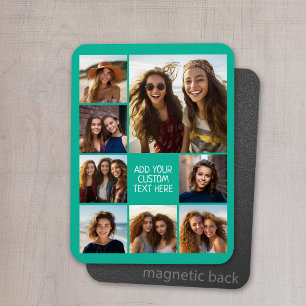 Create a Custom Photo Collage with 8 Photos Magnet