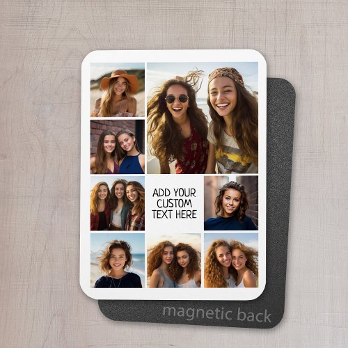 Create a Custom Photo Collage with 8 Photos Magnet