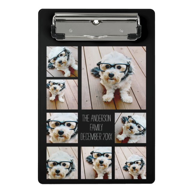 Create a Custom Photo Collage with 8 Photos Mini Clipboard (Front)