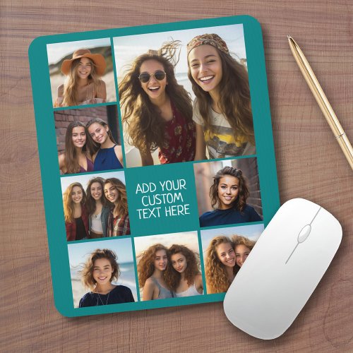 Create a Custom Photo Collage with 8 Photos Mouse Pad