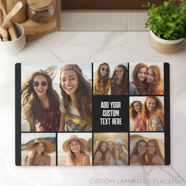 Create a Custom Photo Collage with 8 Photos Placemat (Custom Photo Gallery on a Placemat)