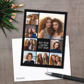Create A Custom Photo Collage With 8 Photos Postcard by MarshEnterprises at Zazzle
