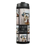 Create a Custom Photo Collage with 8 Photos Thermal Tumbler