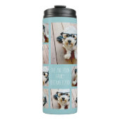 Create a Custom Photo Collage with 8 Photos Thermal Tumbler (Front)
