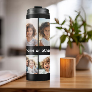Create a Custom Photo Collage with 8 Photos Thermal Tumbler