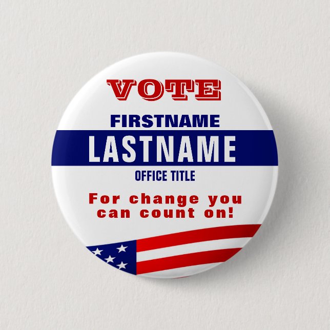 Create a Custom Political Button (Front)