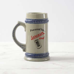 Create a Custom Powered By Beer Bar or Mancave Stein