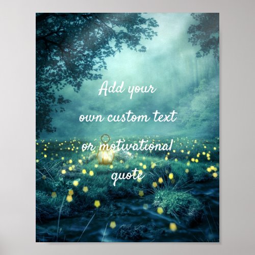 Create A Custom Quote Poster _ Glowworm Forest