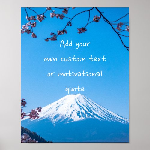 Create A Custom Quote Poster _ Mount Fuji